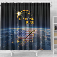 Total Solar Eclipse 2024 Shower Curtain My 2nd Diamond Ring