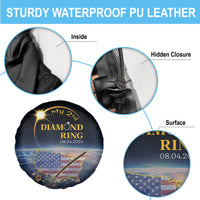 Total Solar Eclipse 2024 Spare Tire Cover My 2nd Diamond Ring - Wonder Print Shop