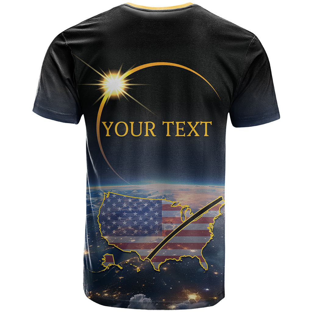 Personalized Total Solar Eclipse 2024 T Shirt My 2nd Diamond Ring - Wonder Print Shop