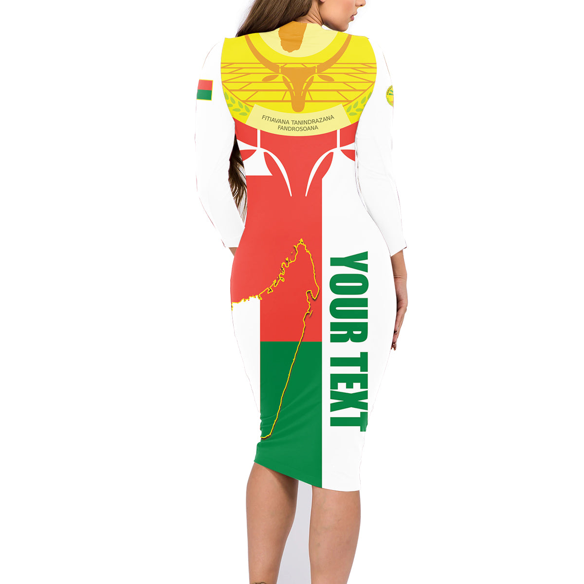 Madagascar Independence Day Family Matching Long Sleeve Bodycon Dress and Hawaiian Shirt Madagasikara June 26 - Wonder Print Shop