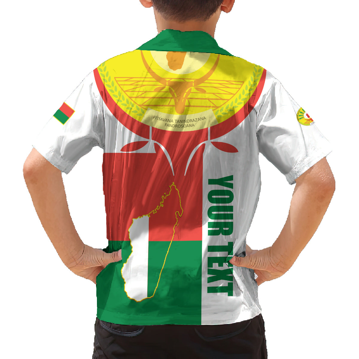 Madagascar Independence Day Family Matching Off The Shoulder Long Sleeve Dress and Hawaiian Shirt Madagasikara June 26 - Wonder Print Shop