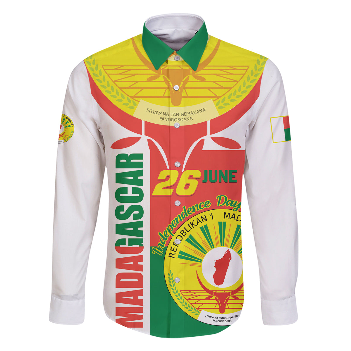 Madagascar Independence Day Family Matching Summer Maxi Dress and Hawaiian Shirt Madagasikara June 26 - Wonder Print Shop