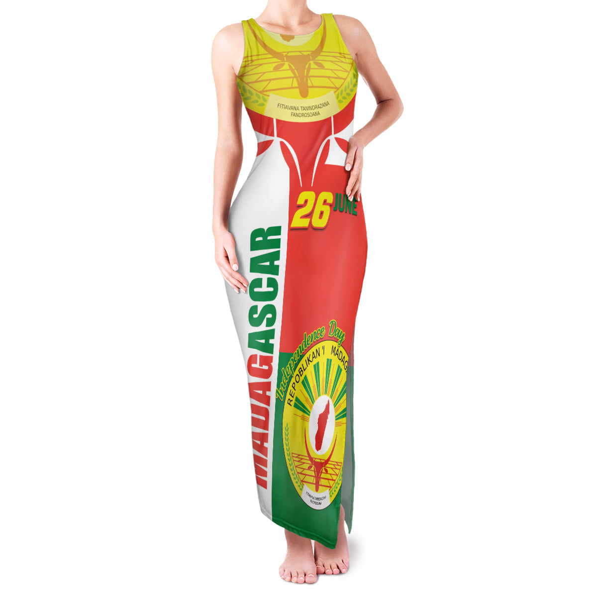 Madagascar Independence Day Family Matching Tank Maxi Dress and Hawaiian Shirt Madagasikara June 26 - Wonder Print Shop