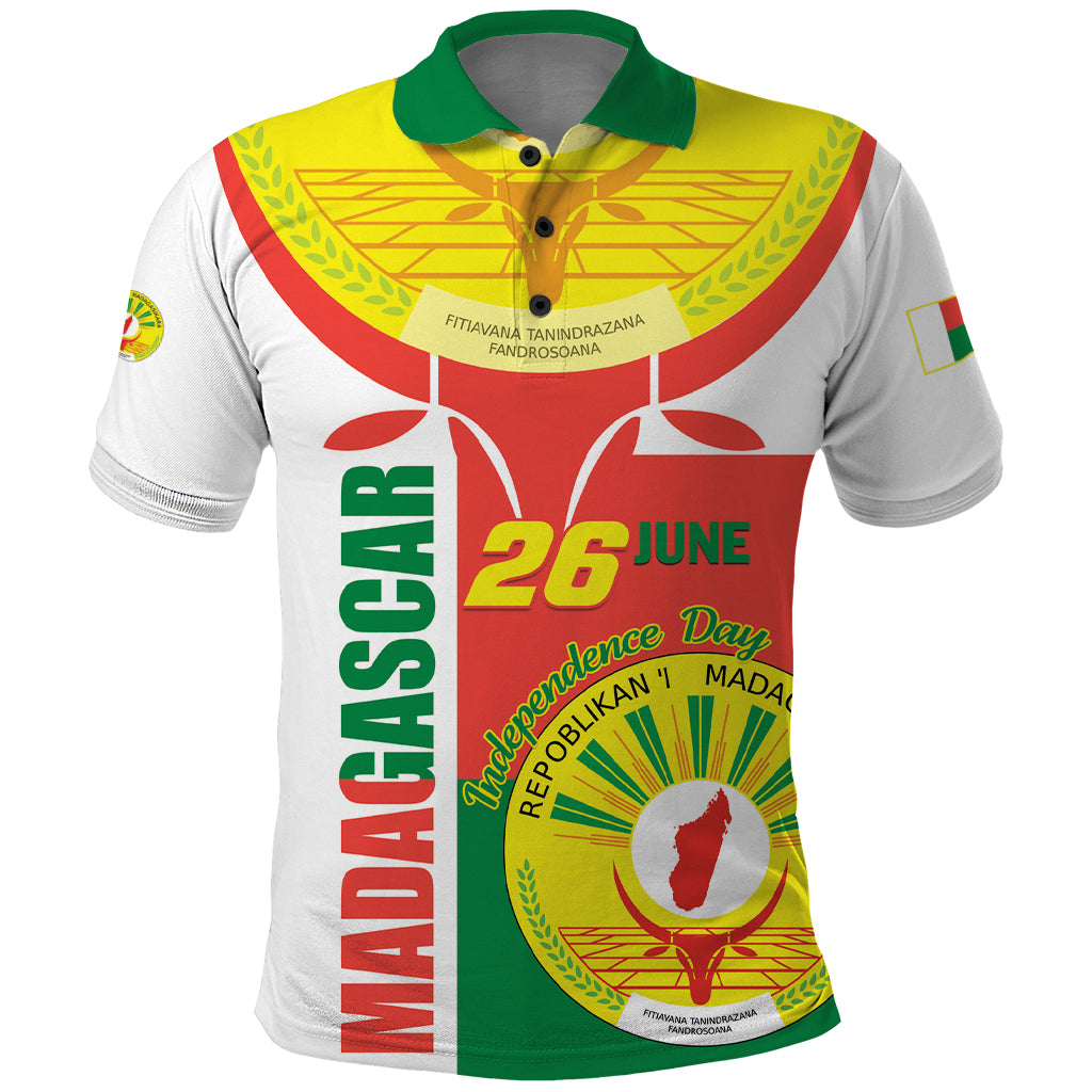 Madagascar Independence Day Polo Shirt Madagasikara June 26