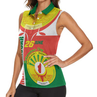 Madagascar Independence Day Women Sleeveless Polo Shirt Madagasikara June 26 - Wonder Print Shop