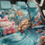Personalized Caribbean Sea Turtle Back Car Seat Cover Fantastic Ocean Waves