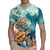 Personalized Caribbean Sea Turtle Rugby Jersey Fantastic Ocean Waves