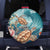 Personalized Caribbean Sea Turtle Spare Tire Cover Fantastic Ocean Waves
