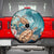 Personalized Caribbean Sea Turtle Spare Tire Cover Fantastic Ocean Waves