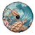Personalized Caribbean Sea Turtle Spare Tire Cover Fantastic Ocean Waves