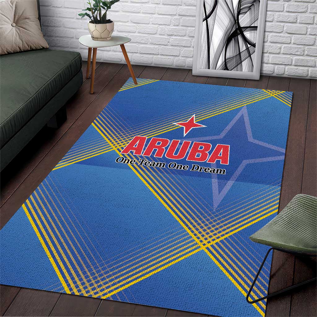 Sport Team Aruba Area Rug One Team One Dream