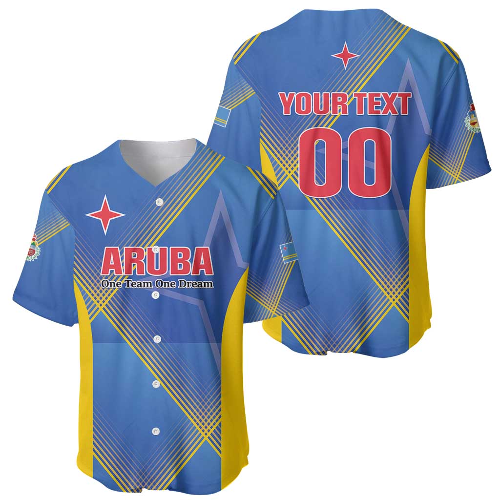 Custom Sport Team Aruba Baseball Jersey One Team One Dream