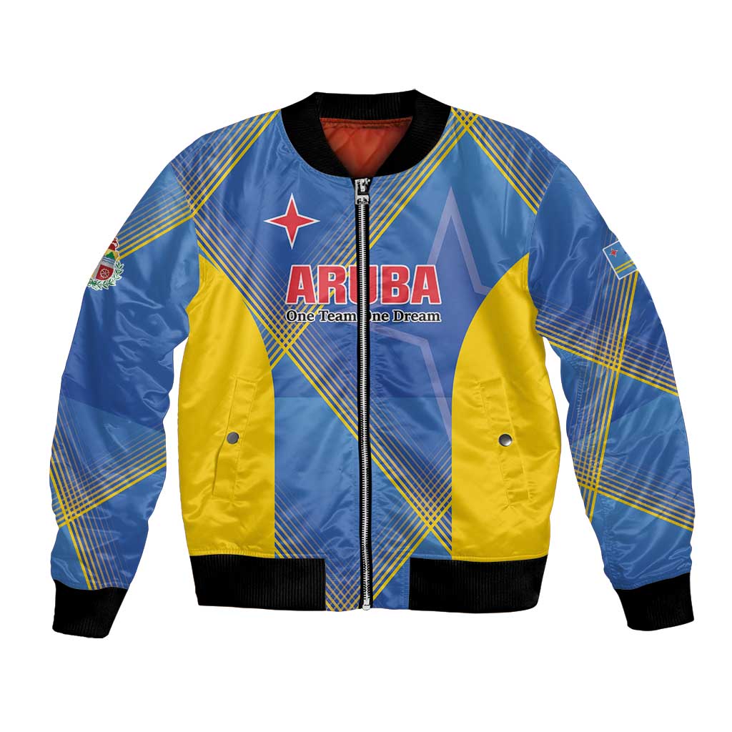 Custom Sport Team Aruba Bomber Jacket One Team One Dream