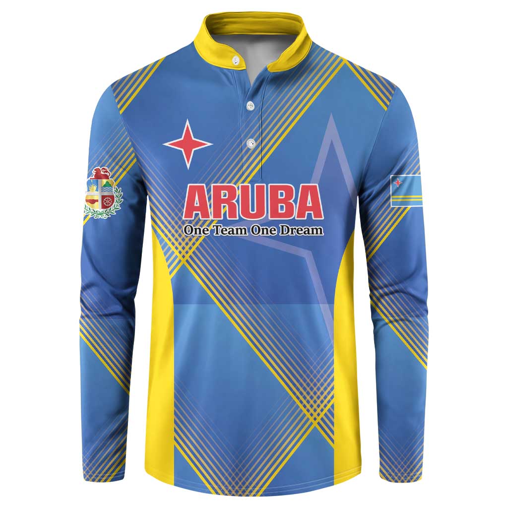 Custom Sport Team Aruba Button Sweatshirt One Team One Dream