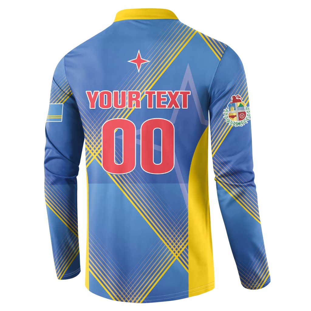 Custom Sport Team Aruba Button Sweatshirt One Team One Dream