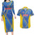 Custom Sport Team Aruba Couples Matching Long Sleeve Bodycon Dress and Hawaiian Shirt One Team One Dream