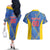 Custom Sport Team Aruba Couples Matching Off The Shoulder Long Sleeve Dress and Hawaiian Shirt One Team One Dream