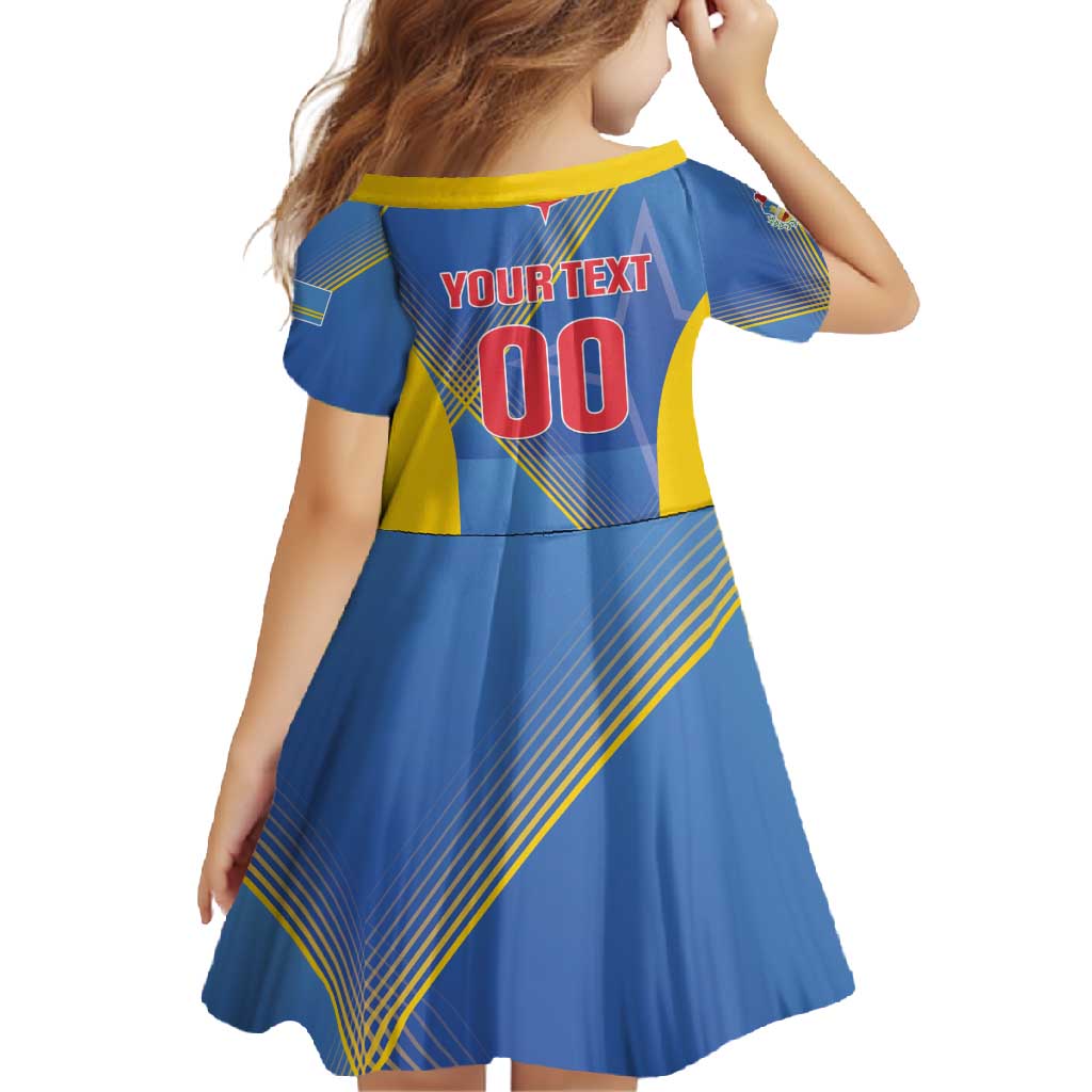 Custom Sport Team Aruba Family Matching Long Sleeve Bodycon Dress and Hawaiian Shirt One Team One Dream