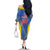 Custom Sport Team Aruba Family Matching Off The Shoulder Long Sleeve Dress and Hawaiian Shirt One Team One Dream