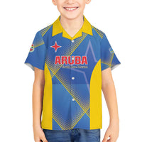 Custom Sport Team Aruba Family Matching Tank Maxi Dress and Hawaiian Shirt One Team One Dream