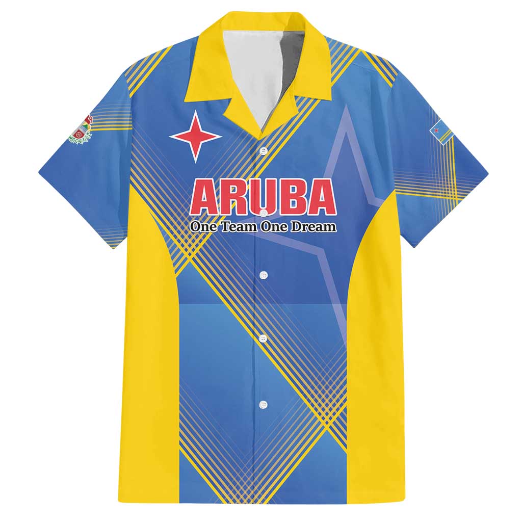 Custom Sport Team Aruba Hawaiian Shirt One Team One Dream