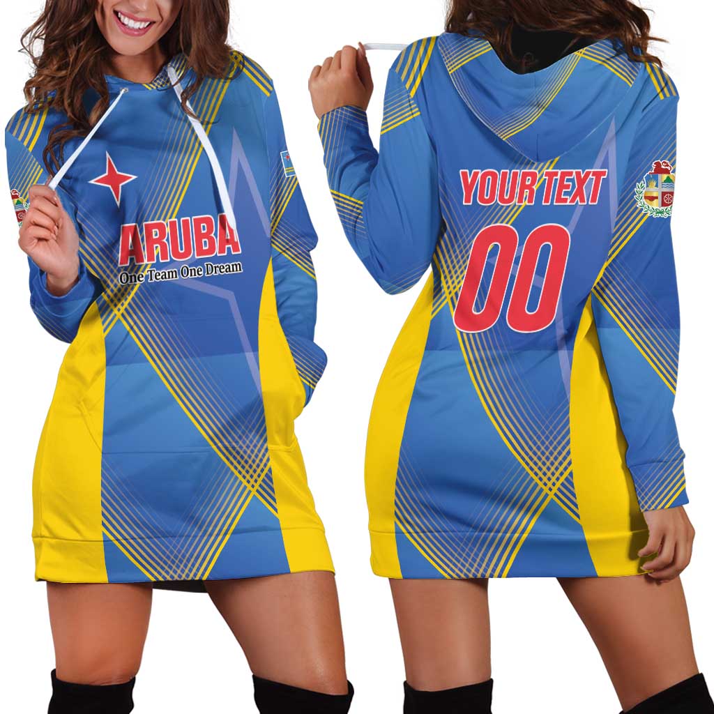 Custom Sport Team Aruba Hoodie Dress One Team One Dream