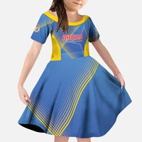 Custom Sport Team Aruba Kid Short Sleeve Dress One Team One Dream