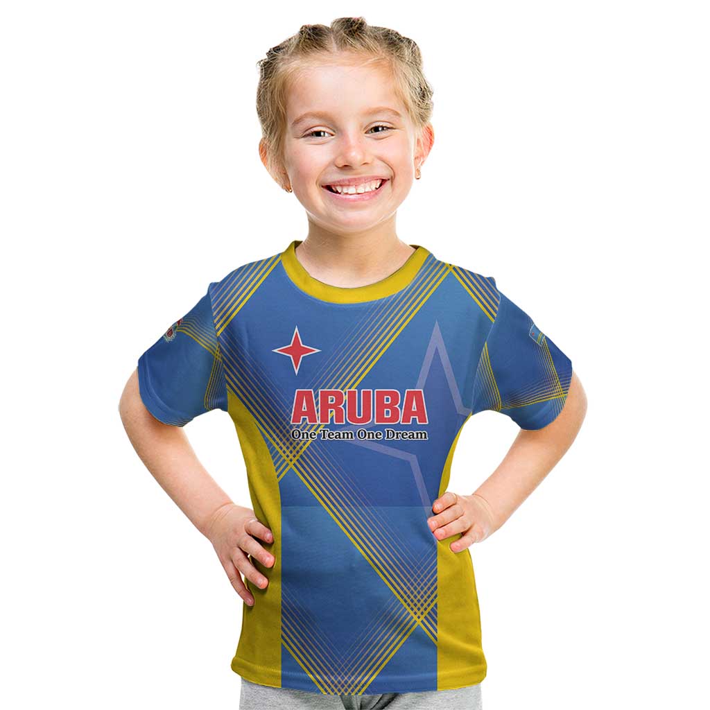 Custom Sport Team Aruba Kid T Shirt One Team One Dream
