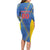 Custom Sport Team Aruba Long Sleeve Bodycon Dress One Team One Dream