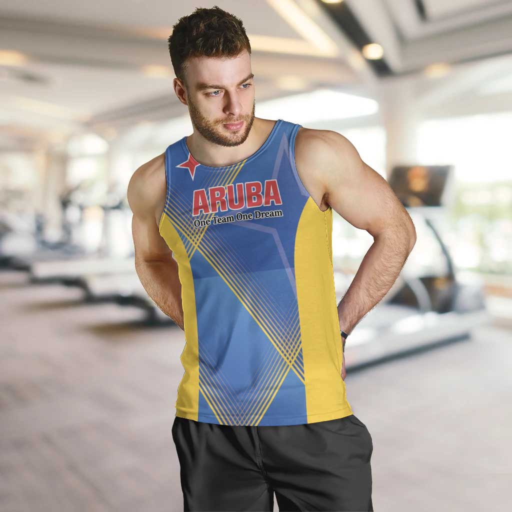 Custom Sport Team Aruba Men Tank Top One Team One Dream
