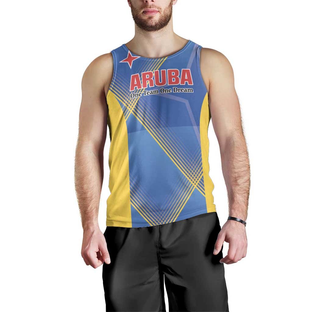 Custom Sport Team Aruba Men Tank Top One Team One Dream