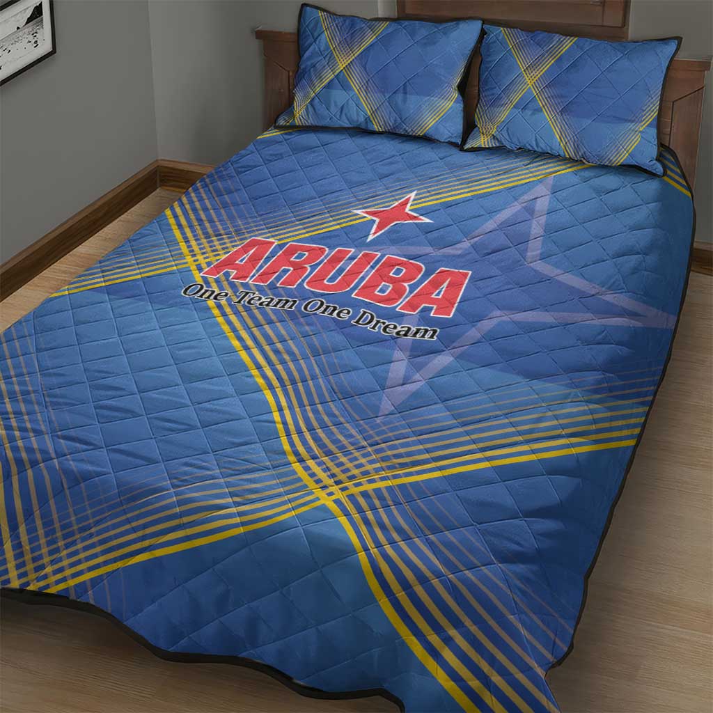 Sport Team Aruba Quilt Bed Set One Team One Dream