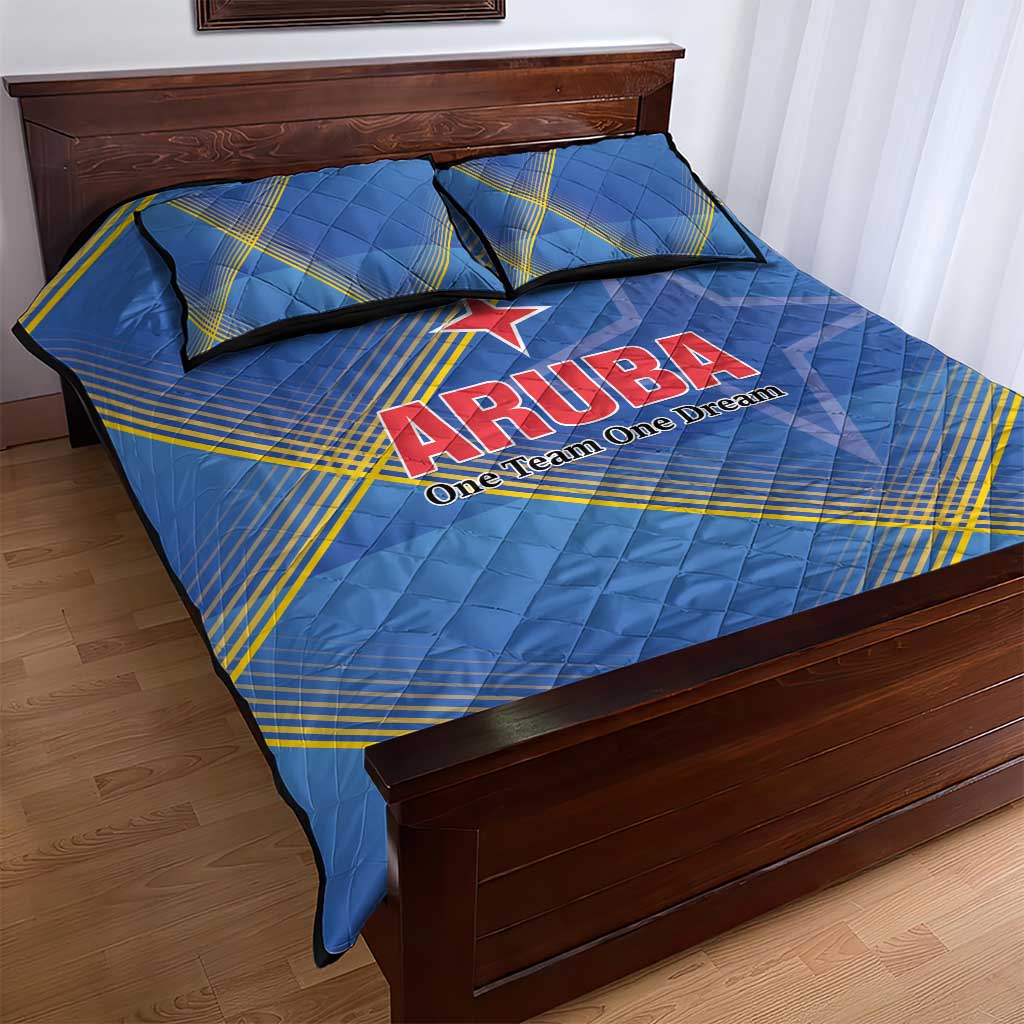 Sport Team Aruba Quilt Bed Set One Team One Dream