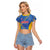 Custom Sport Team Aruba Raglan Cropped T Shirt One Team One Dream
