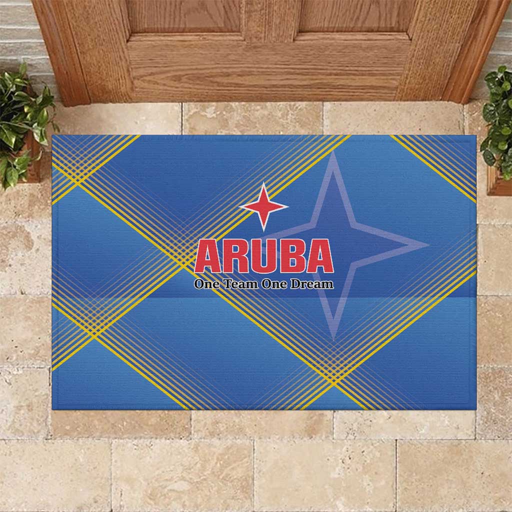 Sport Team Aruba Rubber Doormat One Team One Dream