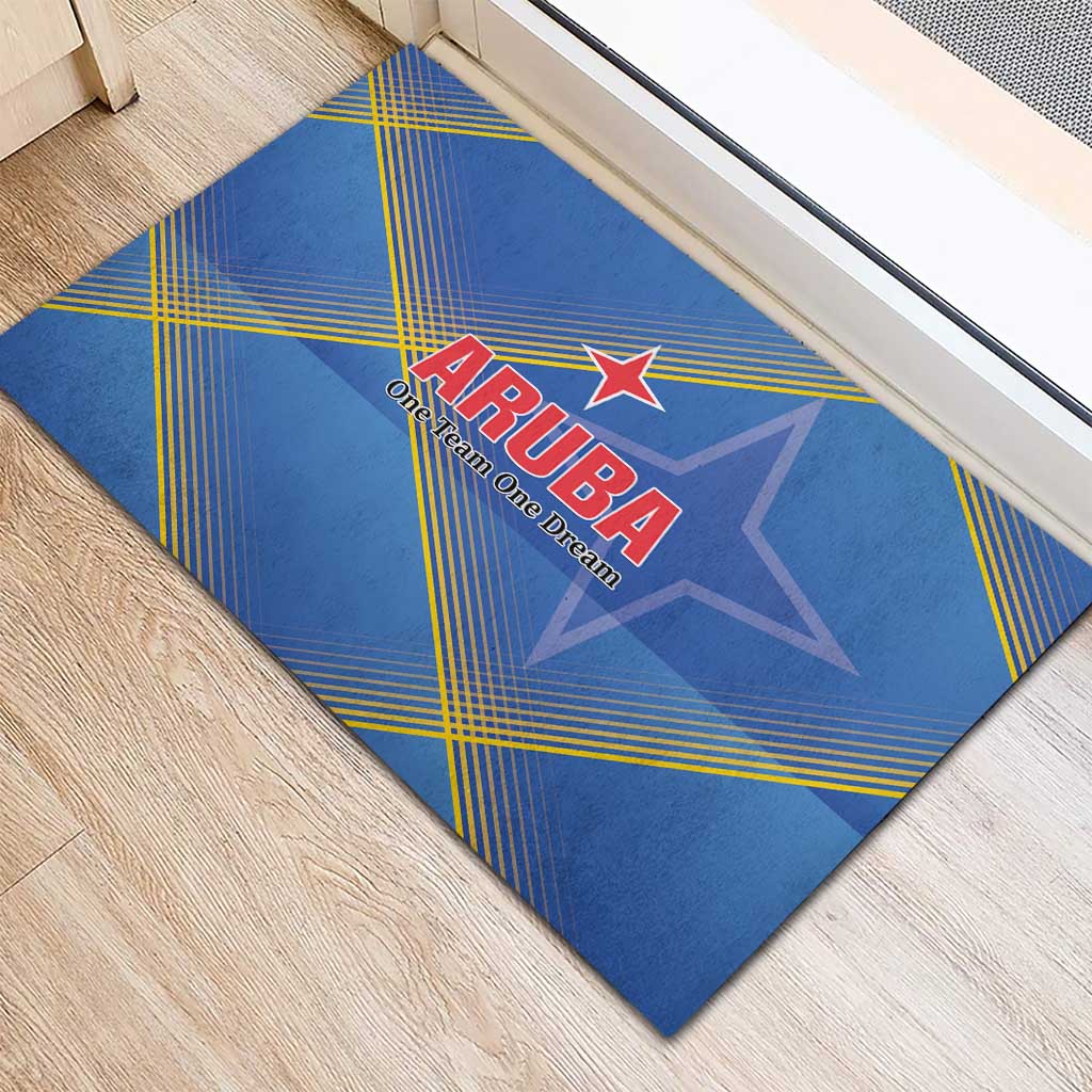 Sport Team Aruba Rubber Doormat One Team One Dream
