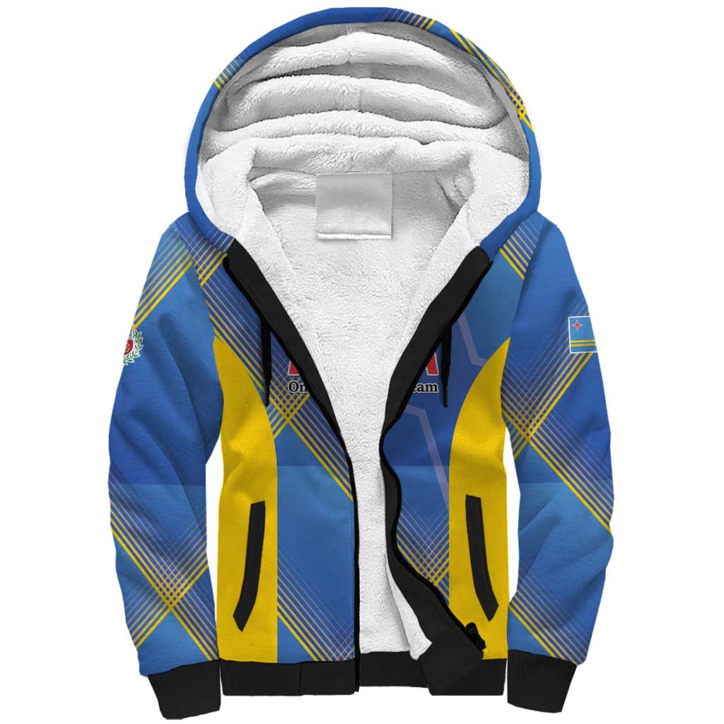 Custom Sport Team Aruba Sherpa Hoodie One Team One Dream