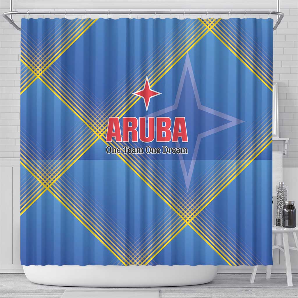 Sport Team Aruba Shower Curtain One Team One Dream