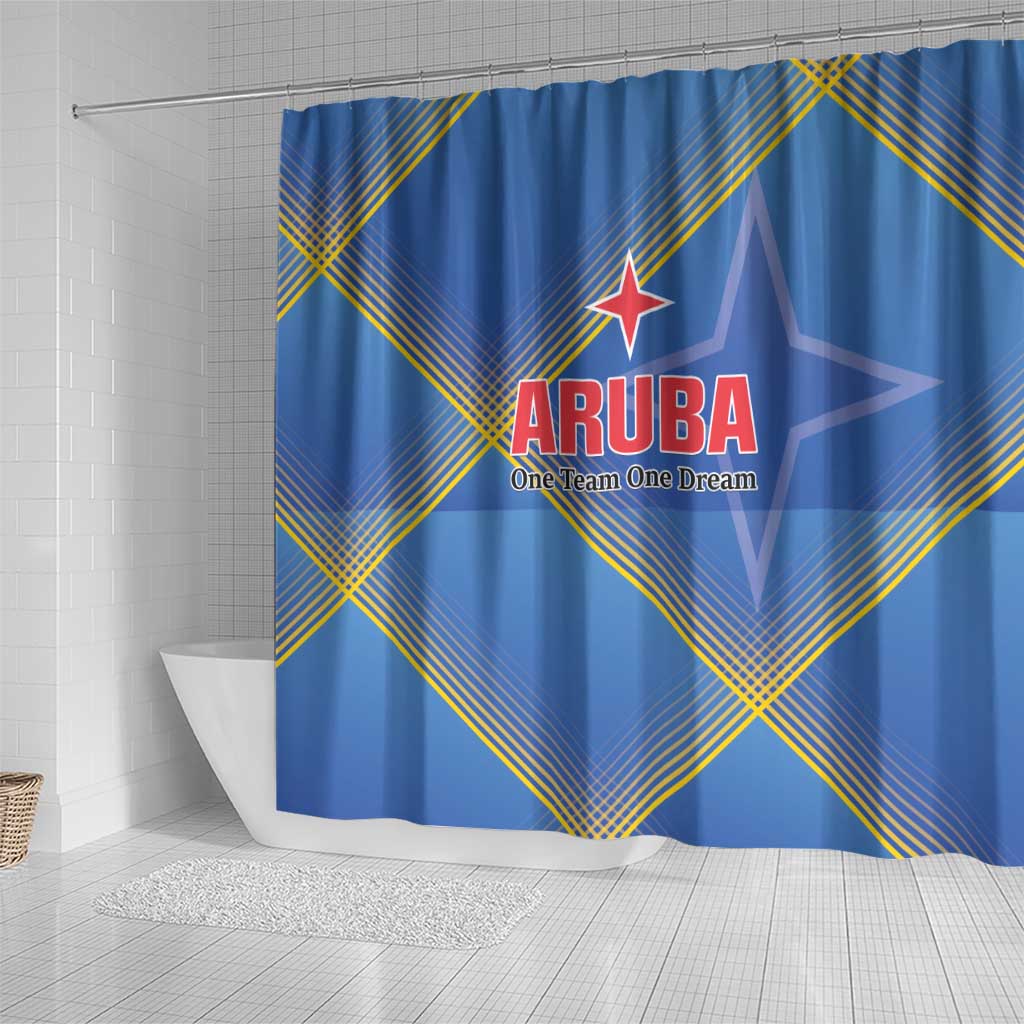 Sport Team Aruba Shower Curtain One Team One Dream