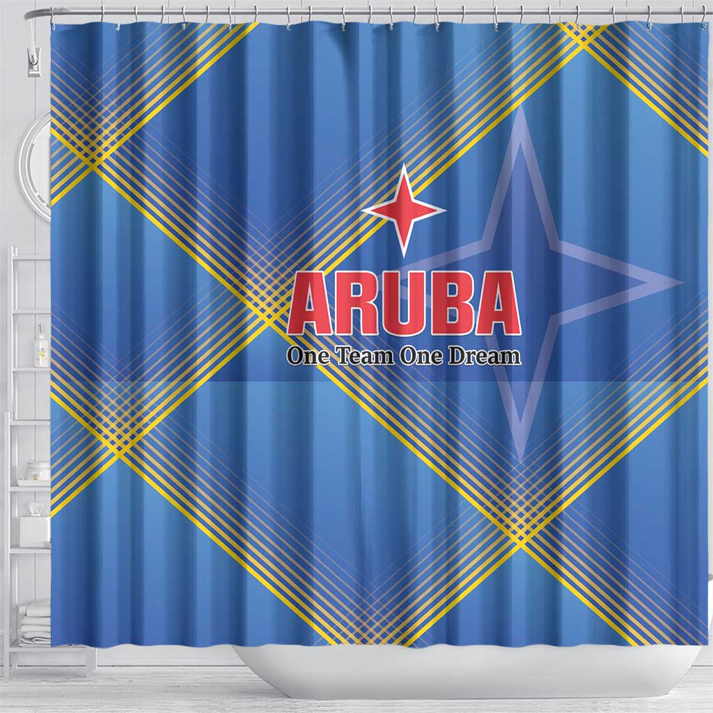 Sport Team Aruba Shower Curtain One Team One Dream