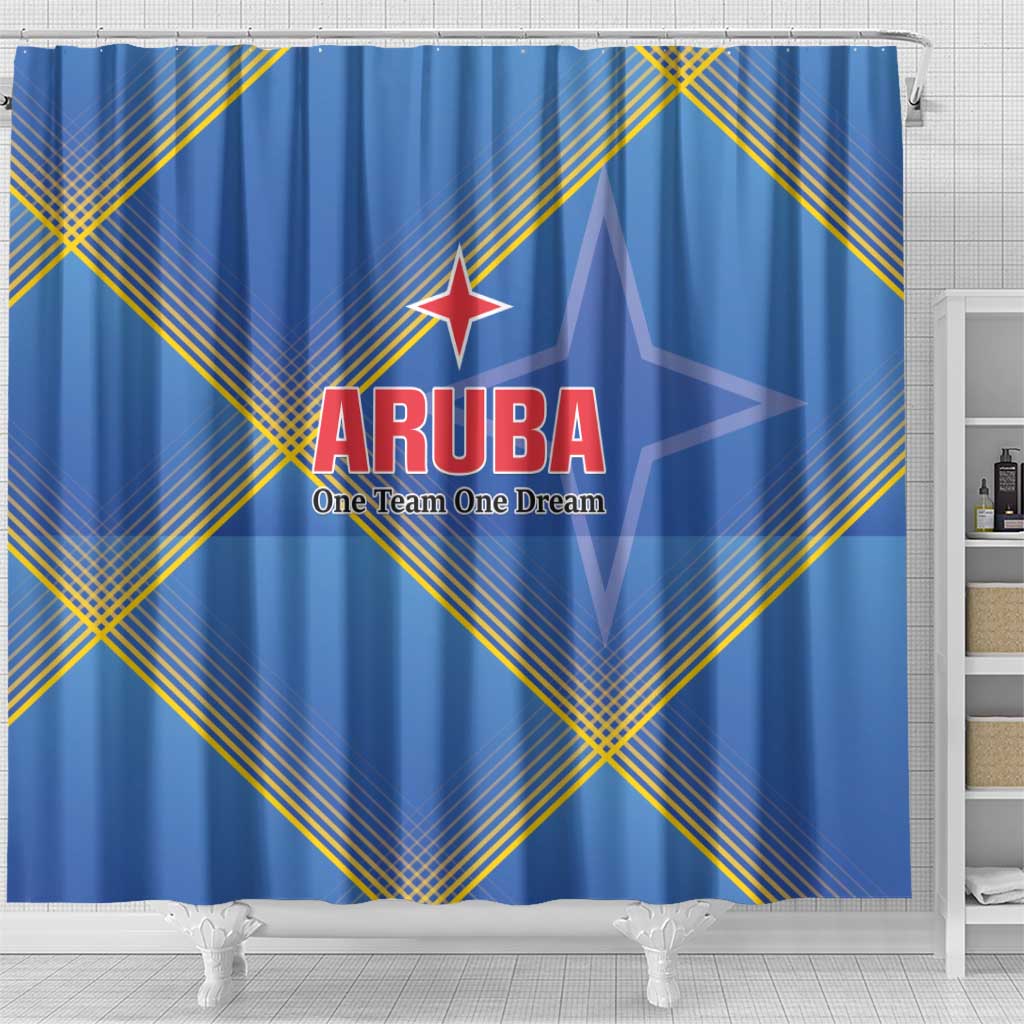 Sport Team Aruba Shower Curtain One Team One Dream