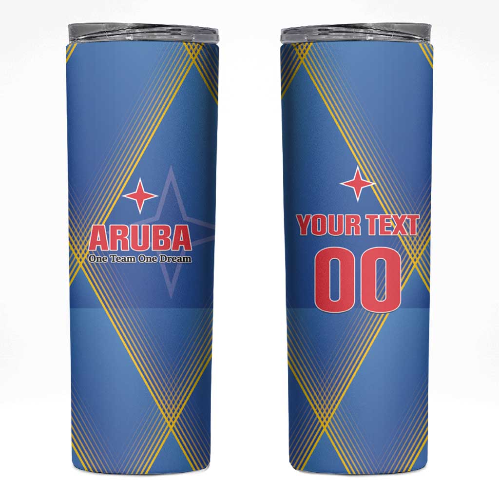 Custom Sport Team Aruba Skinny Tumbler One Team One Dream
