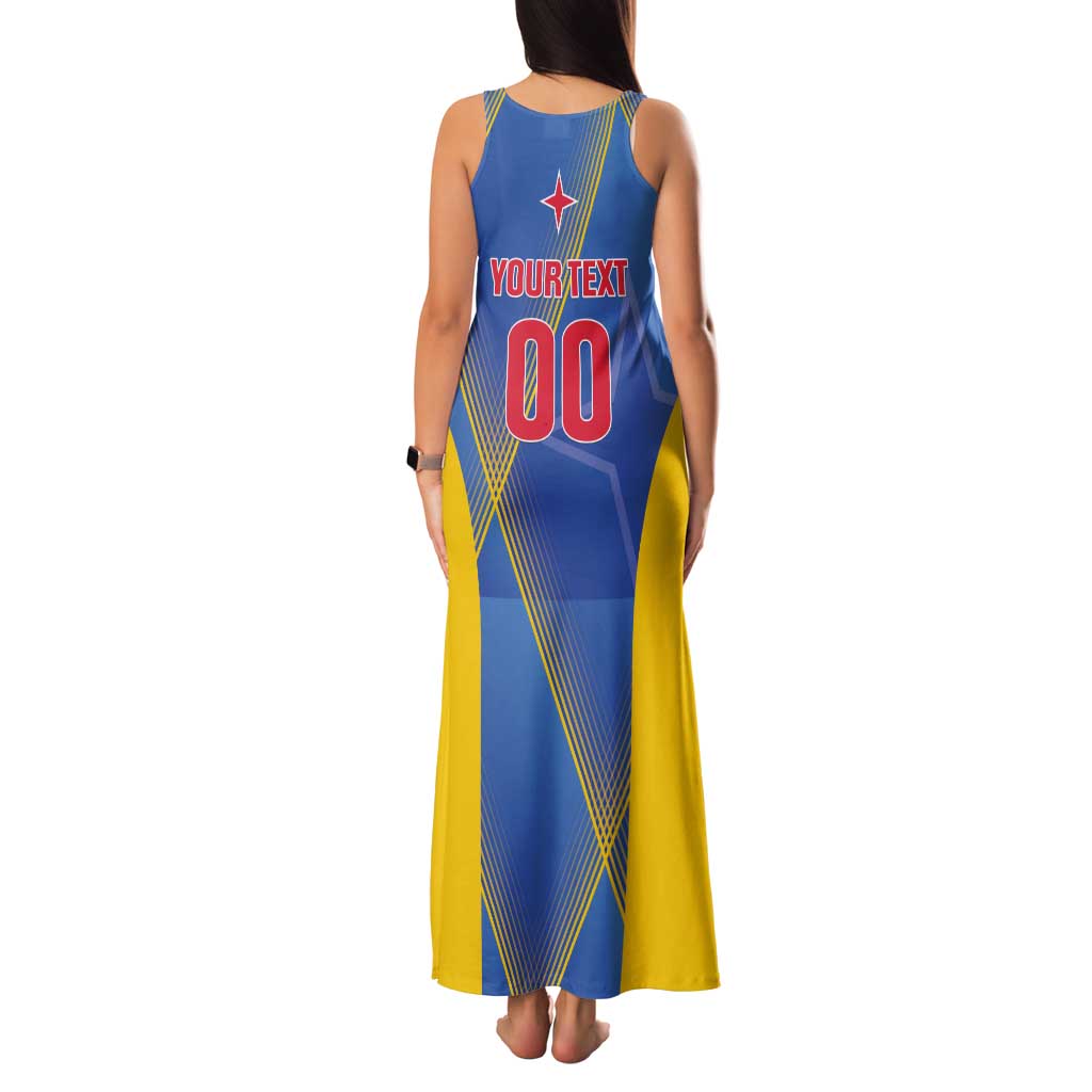 Custom Sport Team Aruba Tank Maxi Dress One Team One Dream
