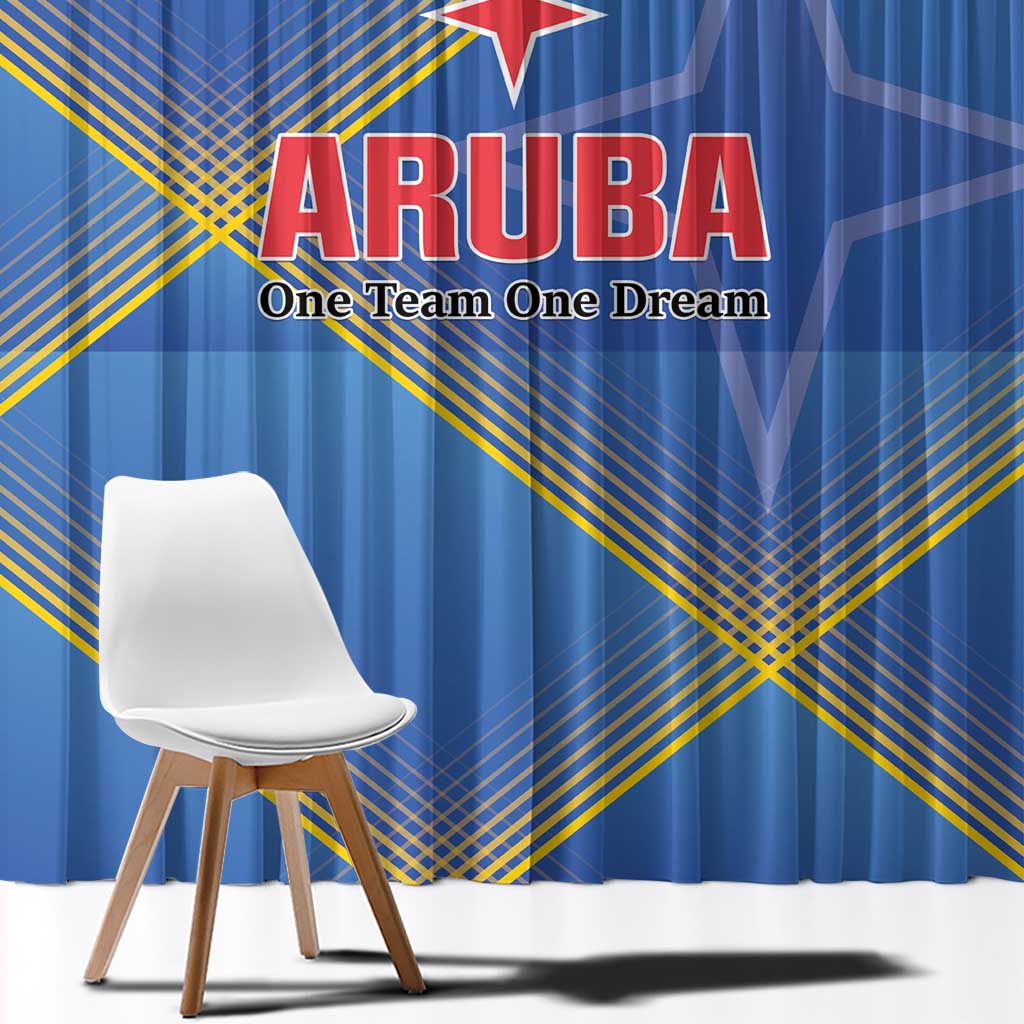 Sport Team Aruba Window Curtain One Team One Dream