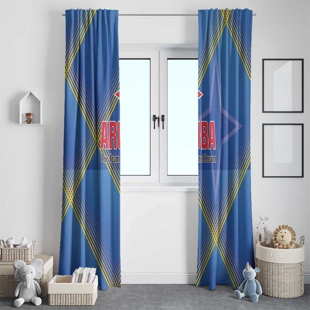 Sport Team Aruba Window Curtain One Team One Dream