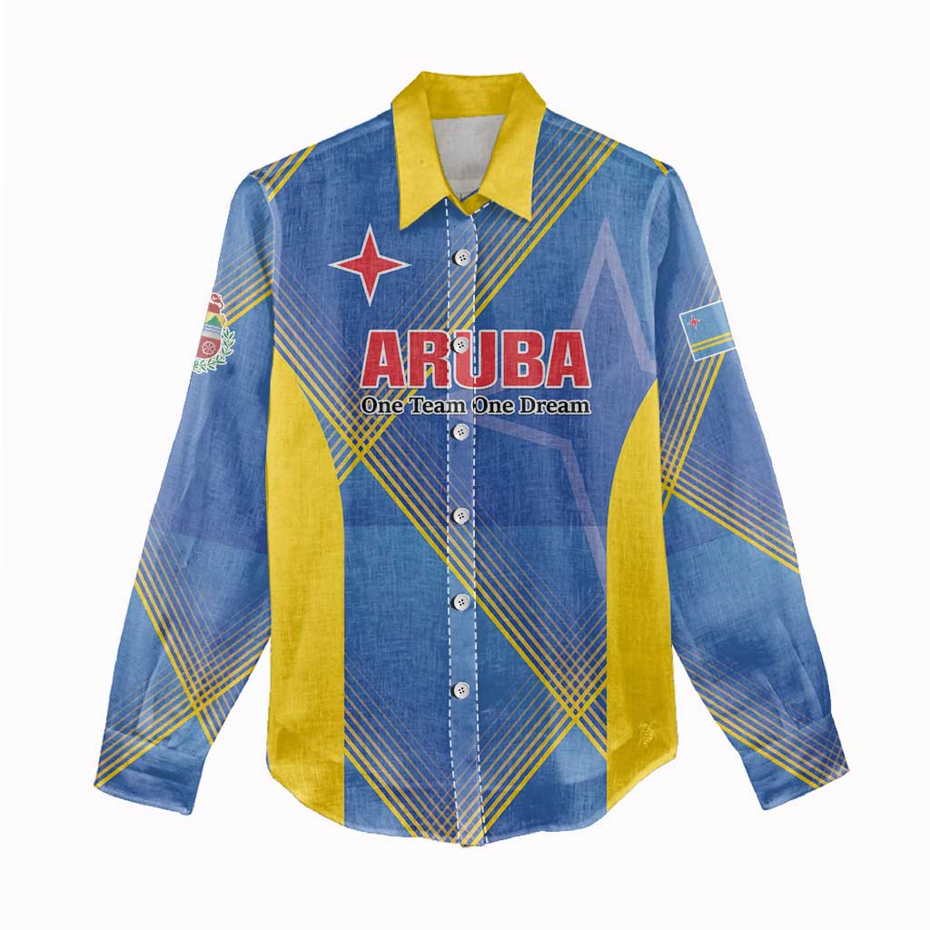 Custom Sport Team Aruba Women Casual Shirt One Team One Dream