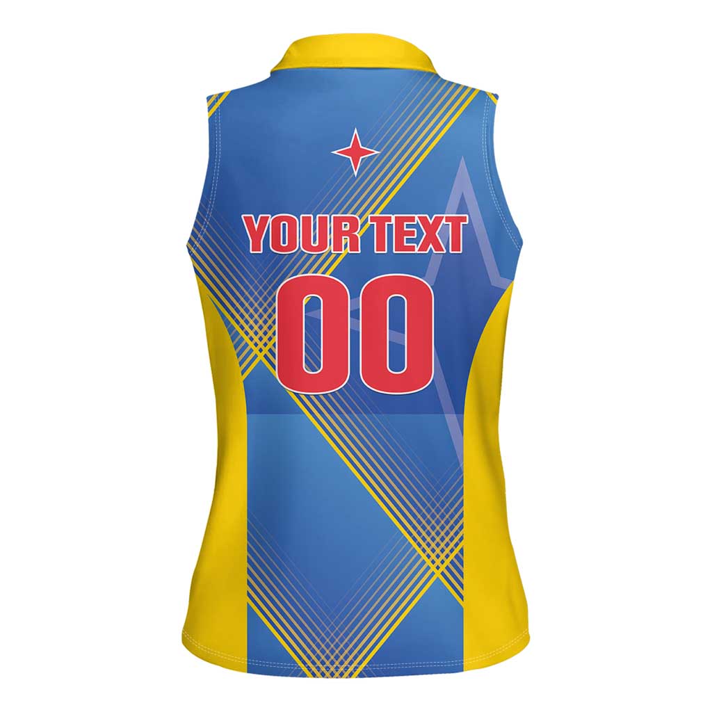 Custom Sport Team Aruba Women Sleeveless Polo Shirt One Team One Dream