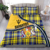 Barbados Celtic Festival Bedding Set Yellow Blue Tartan Zipper Stylized