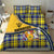Barbados Celtic Festival Bedding Set Yellow Blue Tartan Zipper Stylized