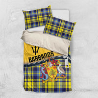 Barbados Celtic Festival Bedding Set Yellow Blue Tartan Zipper Stylized